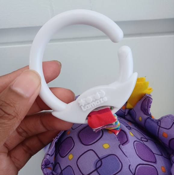 •Tomy Lamaze Pirate Octopus Baby 8" Plush Rattle Mirror Sensory Fabrics Clip On - Picture 6 of 11